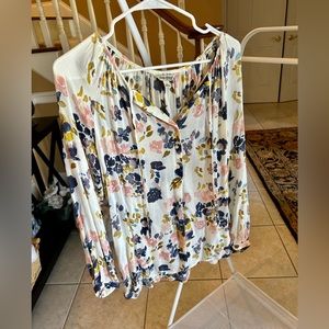 Floral lucky brand top